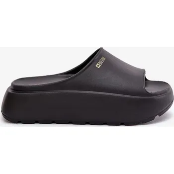 Dámské polobotky Dámské pěnové pantofle na platformě Big Star – černé Velikost: 37