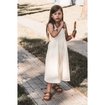 Dámské sandále Dětské sandály na korkové platformě, zapínání na suchý zip, Camel Rorria 24