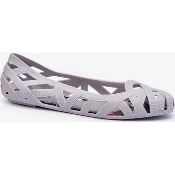 Dámské baleríny Dámské Gumové Balerínky Šedá Salamová 36