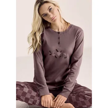 Dámské pyžamo Dámské pyžamo Infiore 652830 M Hnědá