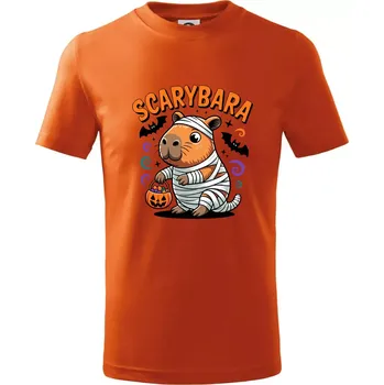SCARYBARA - Tričko dětské bavlněné - 98 cm / 2 roky ( Oranžová )