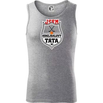 Jsem hokejbalový táta - Tílko pánské Core - XL ( Tmavě šedý melír )