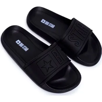 Dámské žabky Dětské módní pantofle Big Star - černé Velikost: 33