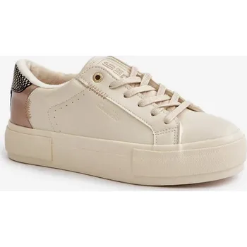 Dámské tenisky Zateplené Dámské Tenisky Na Platformě Big Star Béžové Velikost: 38