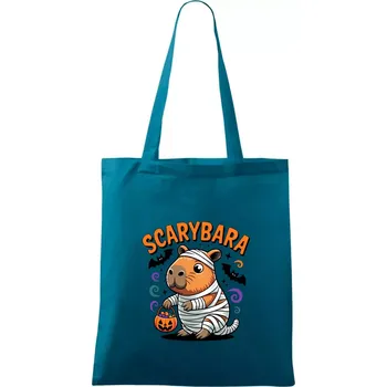 SCARYBARA - Taška bavlněná - 42 x 38 cm ( Petrolejová )