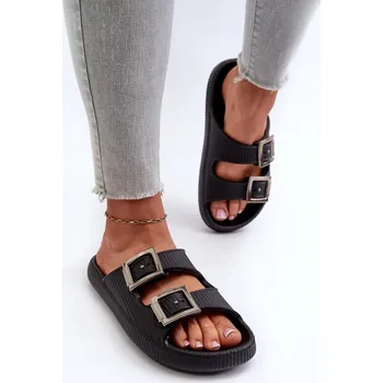 Dámské žabky Lehké dámské pantofle ZAXY Black Velikost: 35/36