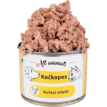 Krmivo pro psa All Animals kočkopes konz. Kuřecí mleté 200g