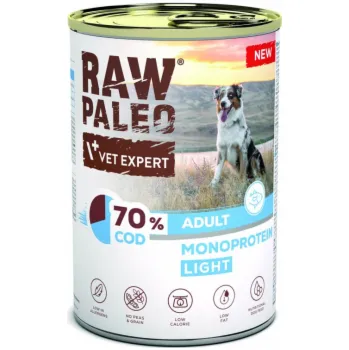 Krmivo pro psa VETEXPERT Raw Paleo Cod Light Monoprotein - vlhké krmivo pro psy - 400g