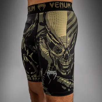 MMA Kompresní šortky vale tudo Venum Invader - Black/Sand Velikost: XL