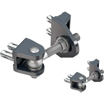 pant LOCINOX® BOLTON4D pant M16, otevíratelný 180°, nastavitelný 3D, částečně pozinkovaný, montáž šroubem Quick-fix