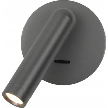 Nástěnné svítidlo Nástěnné svítidlo Italux šedé s integrovaným LED zdrojem 2,5 W