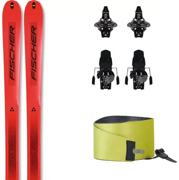 Sjezdové lyže Lyže Fischer TRANSALP 86 CARBON + TOUR CLASSIC ST BRAKE 92 + pásy 22/23 183 červená/černá