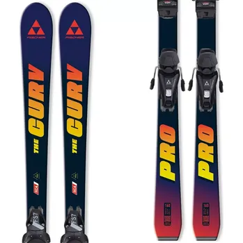 Sjezdové lyže Lyže Fischer THE CURV PRO JRS + FS 7 CA JRS 25/26 150 modrá/červená/žlutá