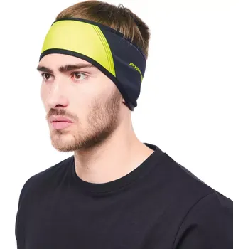 Sportovní čelenka Čelenka Fischer WINDSHELL UNI černá/žlutá