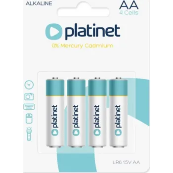 Článková baterie Monočlánek alkalický AA/LR06 1,5V, blistr 4ks PLATINET baterie KLC
