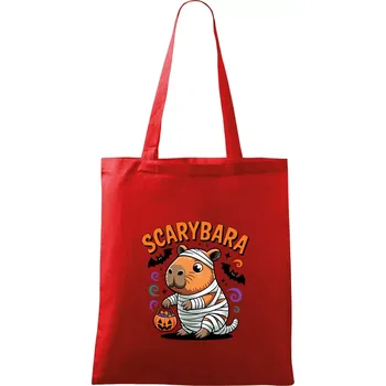 Nákupní taška SCARYBARA - Taška bavlněná - 42 x 38 cm ( Červená )