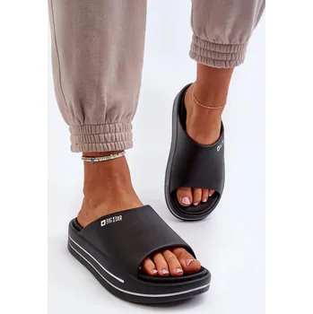 Dámské polobotky Dámské pantofle na platformě Big Star Black Velikost: 39