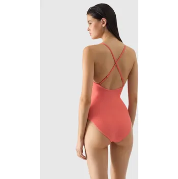 Dámské oblečení Dámské jednodílné plavky 4F - lososové Velikost: L