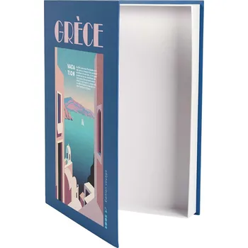 Dárková krabička Krabička kniha Grece modrá