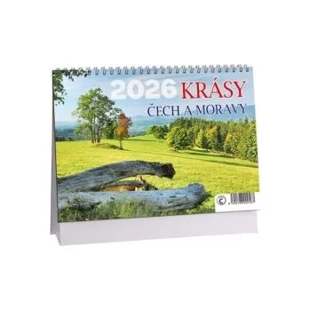 Kalendář Krásy Čech a Moravy 2026 - stolní kalendář