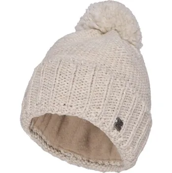Čepice Zateplená čepice s bambulí Klimatex EWA UNI Hnědá, Stříbrná
