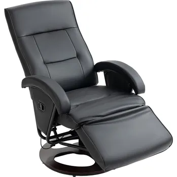 Křeslo Polohovatelné otočné TV křeslo | černé