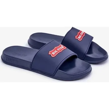 Sada pánského spodního prádla Pánské pantofle s logem Big Star OO174029 tmavě modré 45