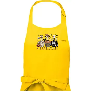 Kuchyňská zástěra Halloweenské kachny - Pánská zástěra na vaření - Univerzální velikost ( Žlutá )