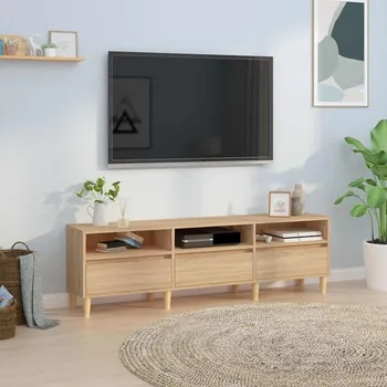 Televizní stolek vidaXL TV skříňka 150 x 30 x 44,5 cm kompozitní dřevo [831915] Barva: dub sonoma