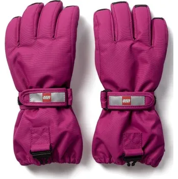 Rukavice Dětské lyžařské rukavice LEGO&reg; kidswear LWATLIN 700 158/164 Růžová, Červená