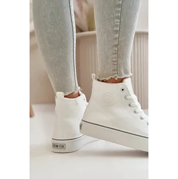 Dámské tenisky Dámské Zateplené Tenisky Z Eko Kůže Big Star Bílé Velikost: 39