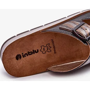 Dámské žabky Pohodlné dámské pantofle s přezkami Inblu Black Velikost: 37