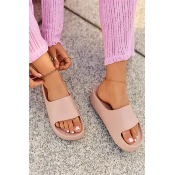 Dámské žabky Dámské růžové pantofle Airaplea Foam Platform Velikost: 40