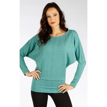 Dámský svetr Dámský svetr LITEX s dlouhým rukávem zelený Barva: 622, Velikost: M