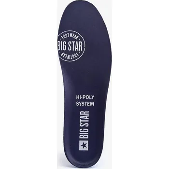 Tkaničky do bot BIG STAR HI-POLY SYSTEM Vložky do bot 2 páry Navy Blue Velikost: 46-