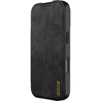 Pouzdro na mobilní telefon Flipové pouzdro Nillkin Qin Book PRO pro Apple iPhone 17 Pro, černá