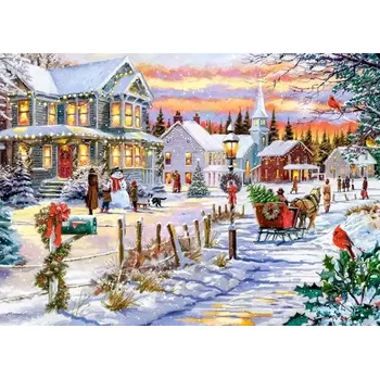 Puzzle Puzzle castorland vánoce přicházejí 180 dílků