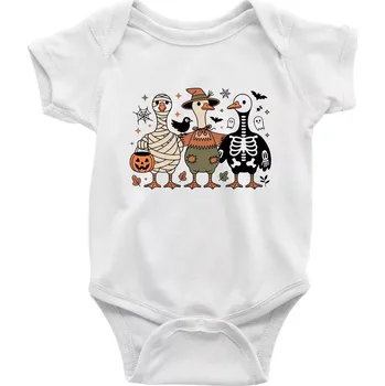 Kojenecké oblečení Halloweenské kachny - Body kojenecké s krátkým rukávem - Krátký r. 12-18 měs ( Bílá )