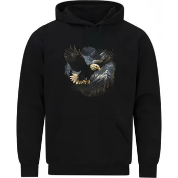 Pánská mikina Pánská mikina Orel nad Horami (Velikost: 5XL, Barva: Černá)