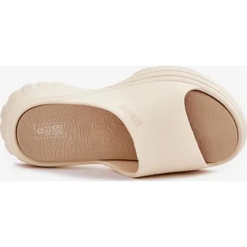 Dámské polobotky Dámské pěnové pantofle Big Star – béžové Velikost: 40