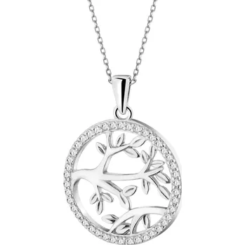 Přívěsek Stříbrný přívěsek se zirkony - strom - AP541-7408