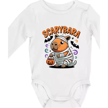 Kojenecký body SCARYBARA - Body kojenecké s dlouhým rukávem - Dlouhý r. do 3 měs ( Bílá )
