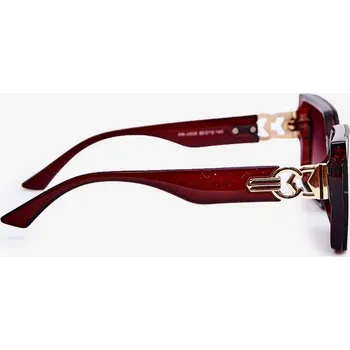 Dámská halenka Dámské čtvercové sluneční brýle UV400 hnědé Univerzální