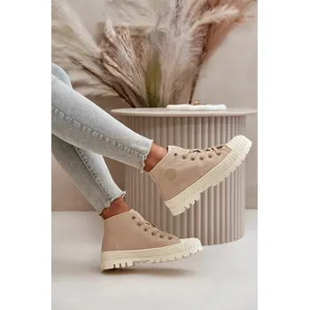 Dámské tenisky Dámské Tenisky S Vysokým Kotníkem Big Star Béžové Velikost: 38