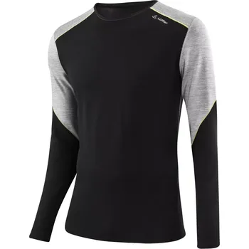 Tričko Löffler L/S TRANSTEX MERINO S černá/šedá