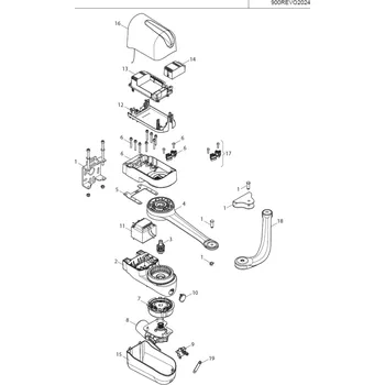 Pohon brány Vrchní kryt pro REVO