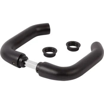 Dveřní kování LOCINOX® 3006B - hliníková klika, materiál: eloxovaný hliník (černý), hřidel 8x8x60,5 mm