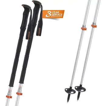 Sjezdová hůlka Hůlky Komperdell TITANAL EXP Pro 2025/26 105-140 stříbrná/oranžová