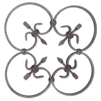 Zábradlí Kovářský ornament 380x380 mm, profil 12x6mm