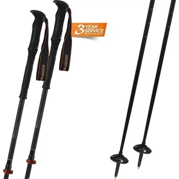 Zimní sport Hůlky Komperdell FREE TOURING Ti 2025/26 110-140 černá/oranžová